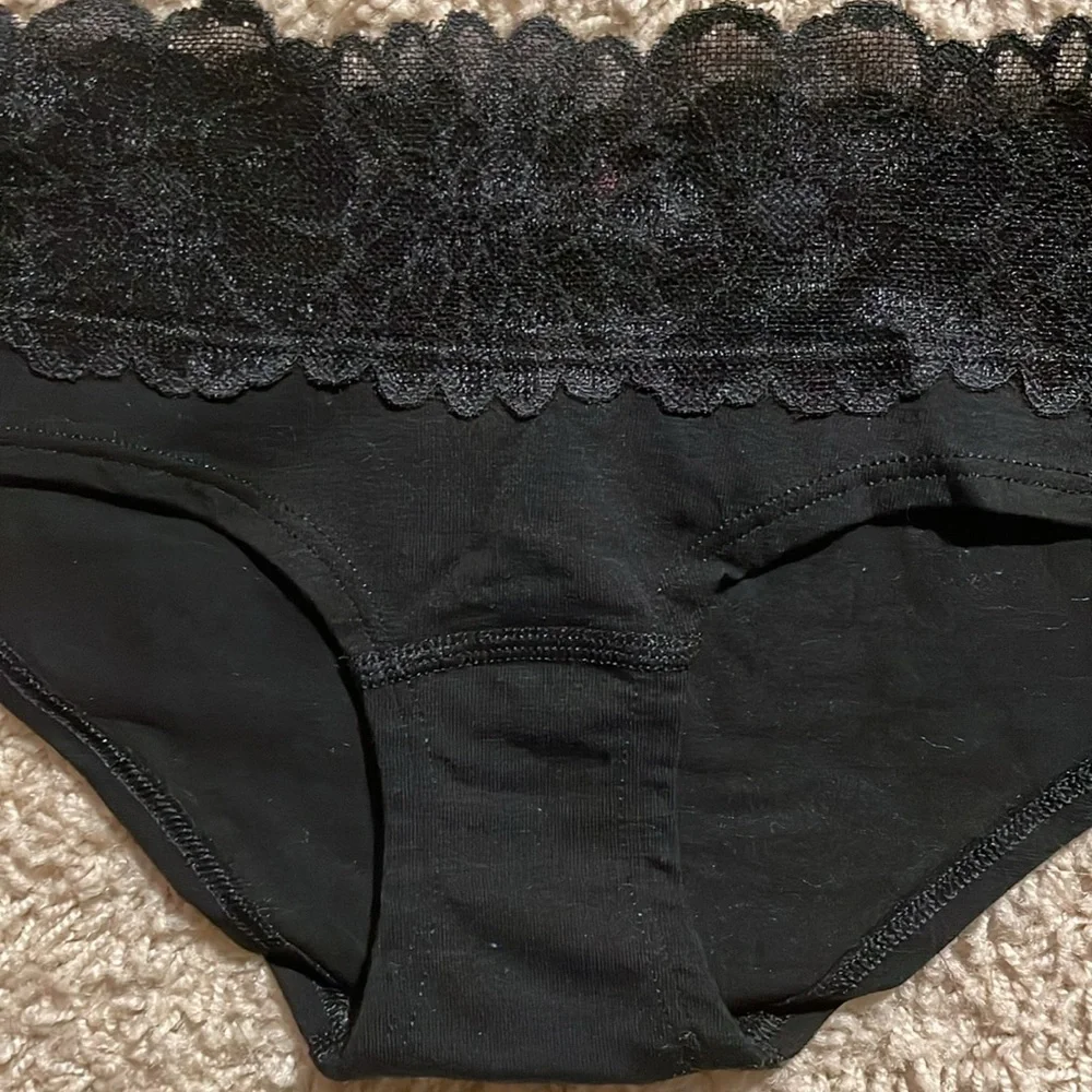 NWT PINK Victoria’s Secret Black Lace Extra Low Rise Hipster Panty - Picture 4 of 12